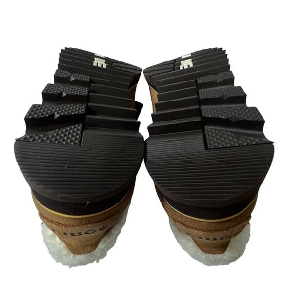 Sorel Harlow Lace Cozy Bootie Velvet Tan Blackened Brown Womens US 6 - Picture 8 of 12